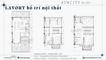39+ MẪU NỘI THẤT NHÀ PHỐ SIM CITY Q9