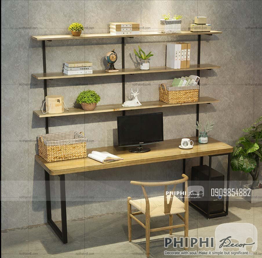 BÀN LÀM VIỆC CHÂN SẮT HAIPIN