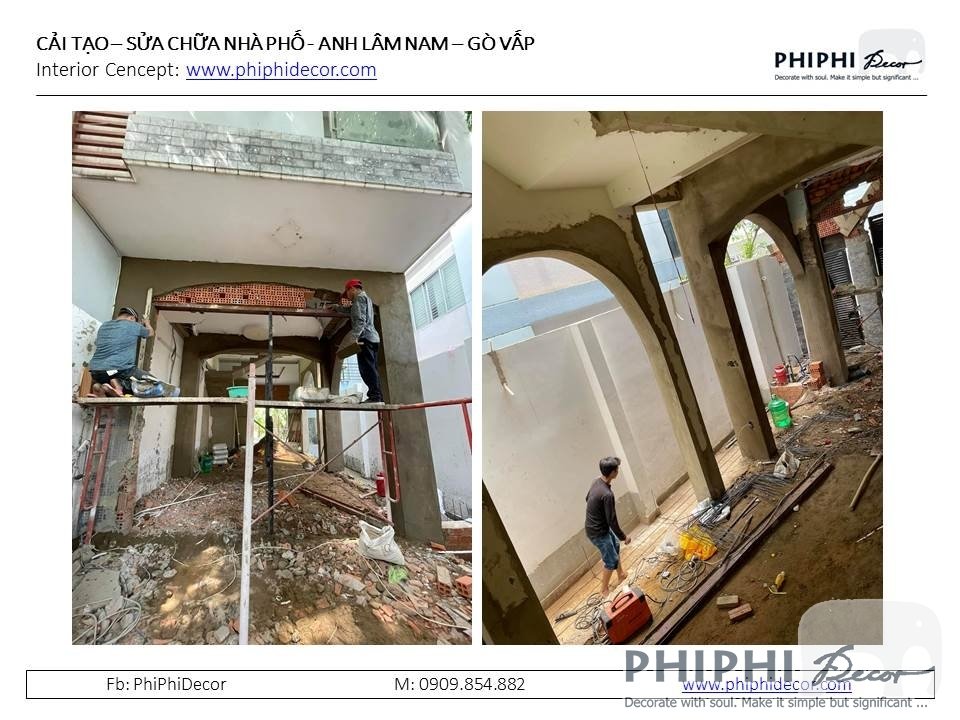 CẢI TẠO NHÀ PHỐ - ANH LÂM NAM GÒ VẤP