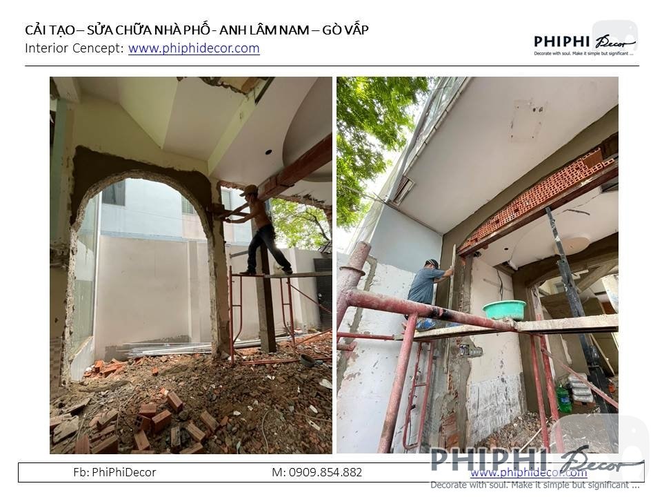 CẢI TẠO NHÀ PHỐ - ANH LÂM NAM GÒ VẤP