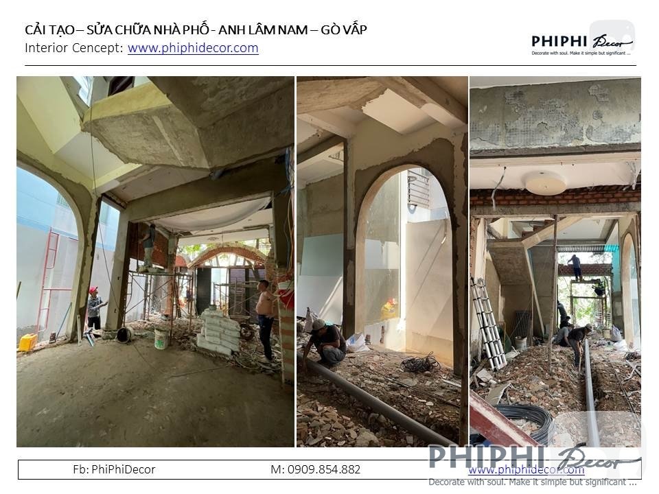 CẢI TẠO NHÀ PHỐ - ANH LÂM NAM GÒ VẤP