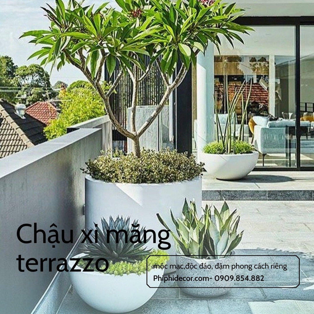 CHẬU XI MĂNG TRÒN