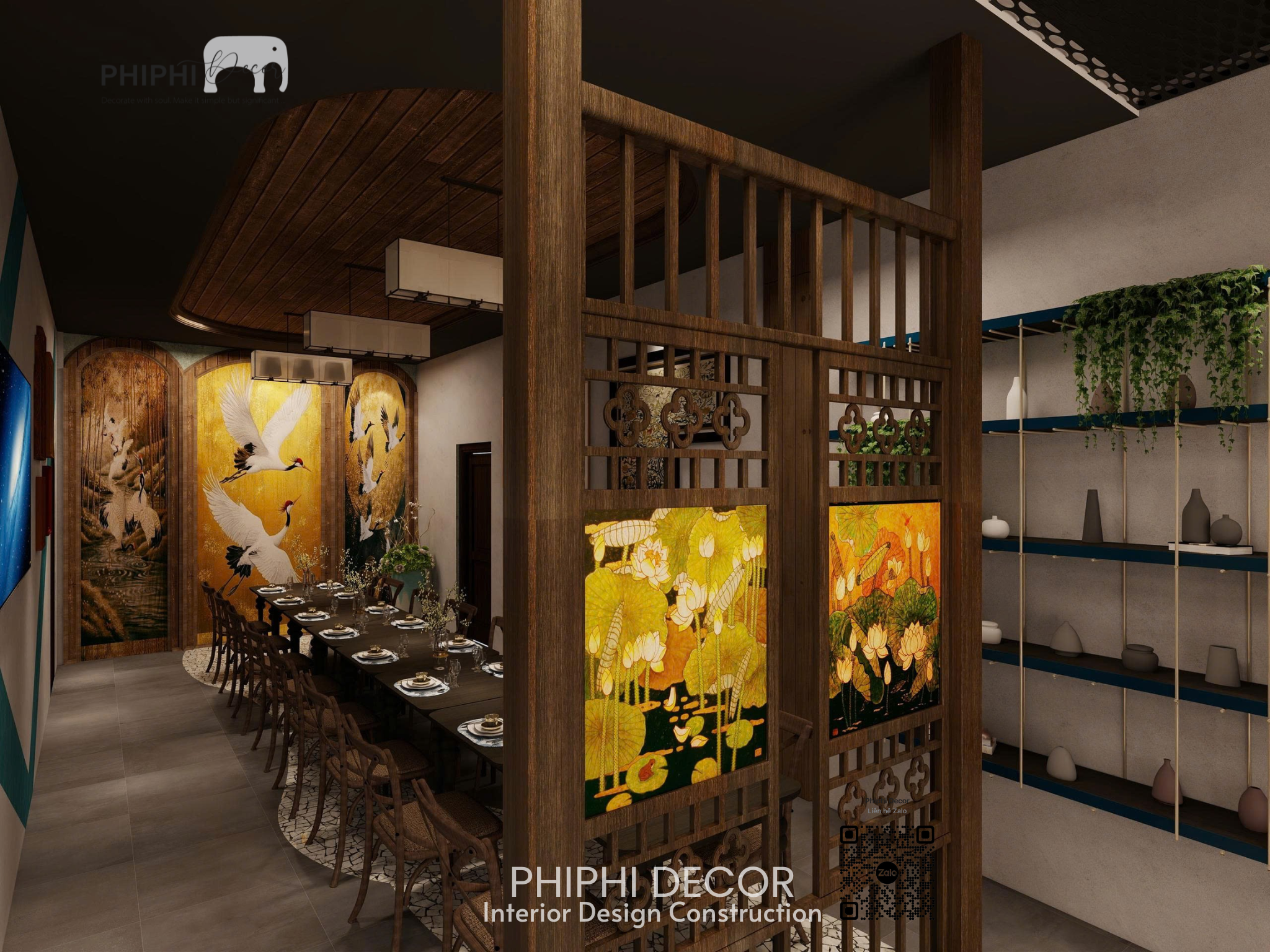 THIẾT KẾ NHÀ HÀNG ÔNG CAO