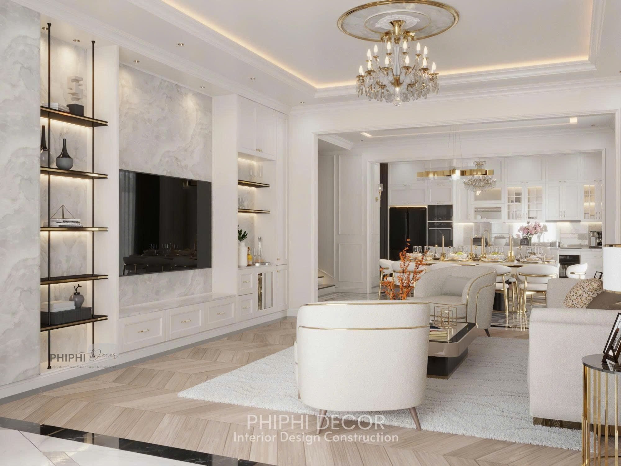Nội Thất Villa Đơn Lập Aqua City: Sự Nổi Bật Của Neo Classic