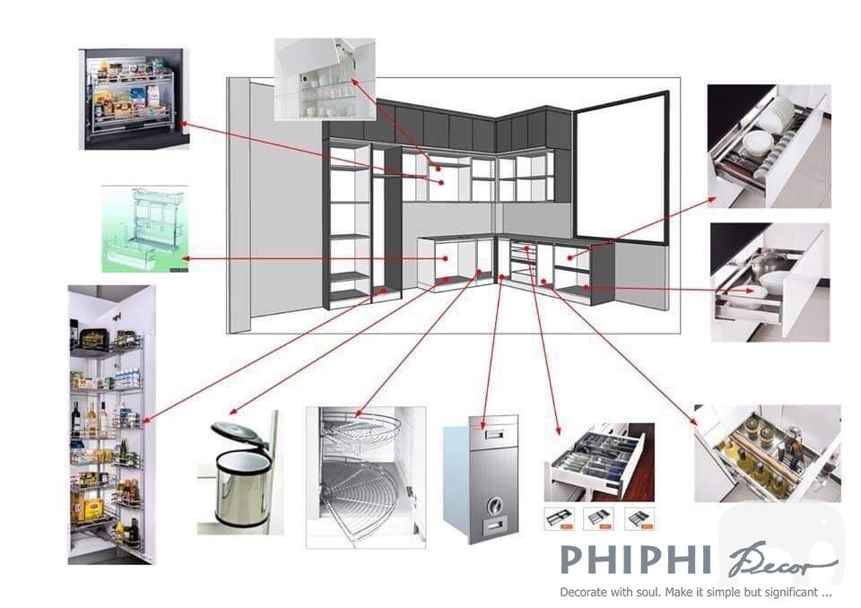 Phụ kiện tủ bếp GARIS