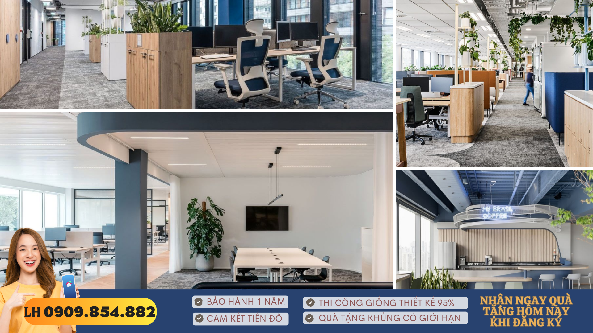 Xu hướng thiết kế văn phòng 2025: Văn phòng sáng tạo – Hybrid Office
