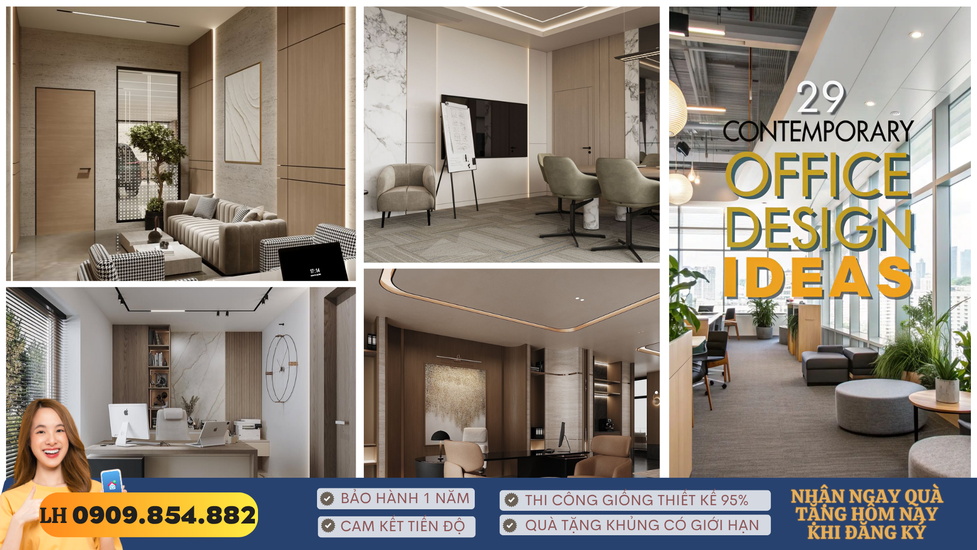 Xu hướng thiết kế văn phòng 2025: Văn phòng sáng tạo – Hybrid Office