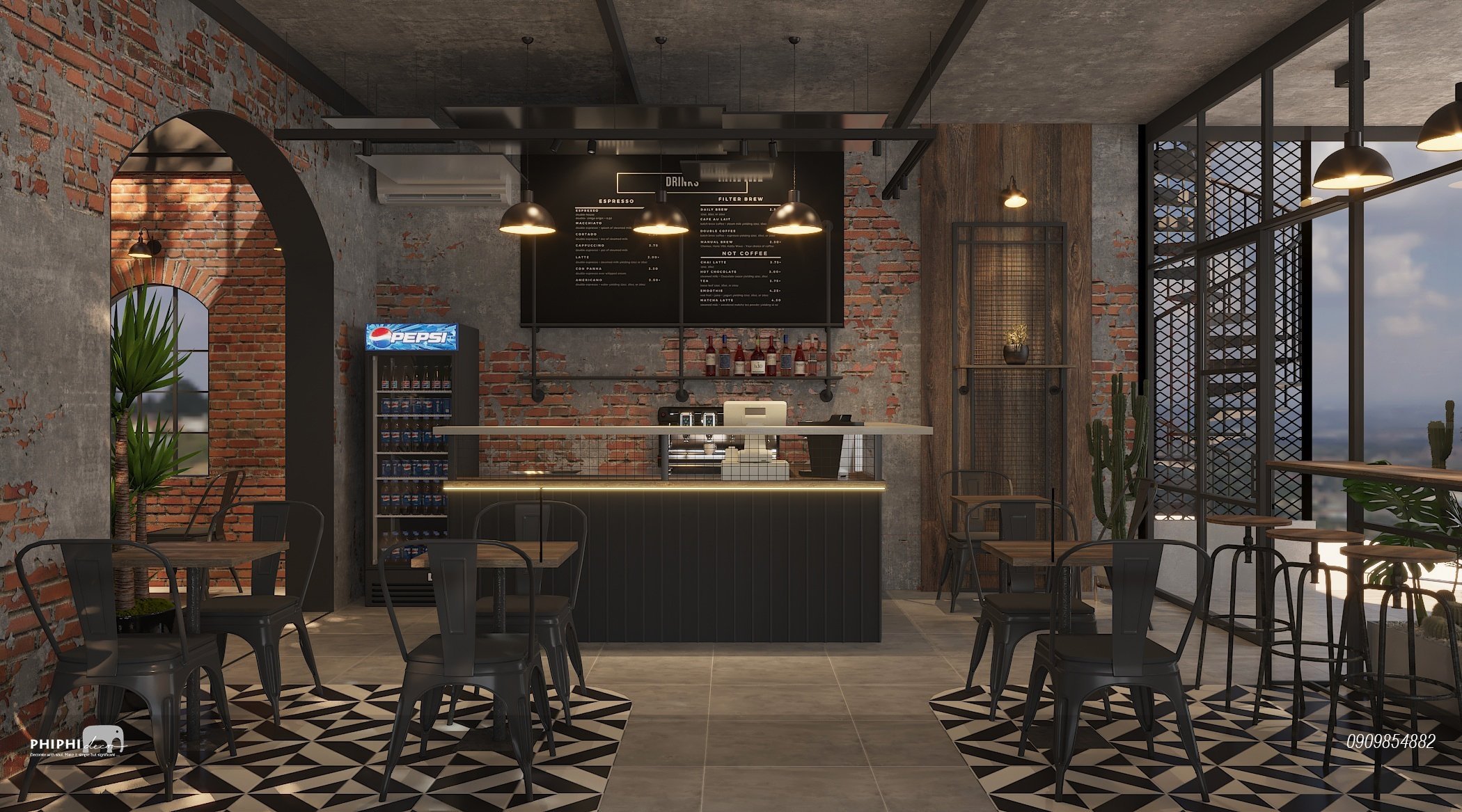 THIẾT KẾ THÂN COFFEE