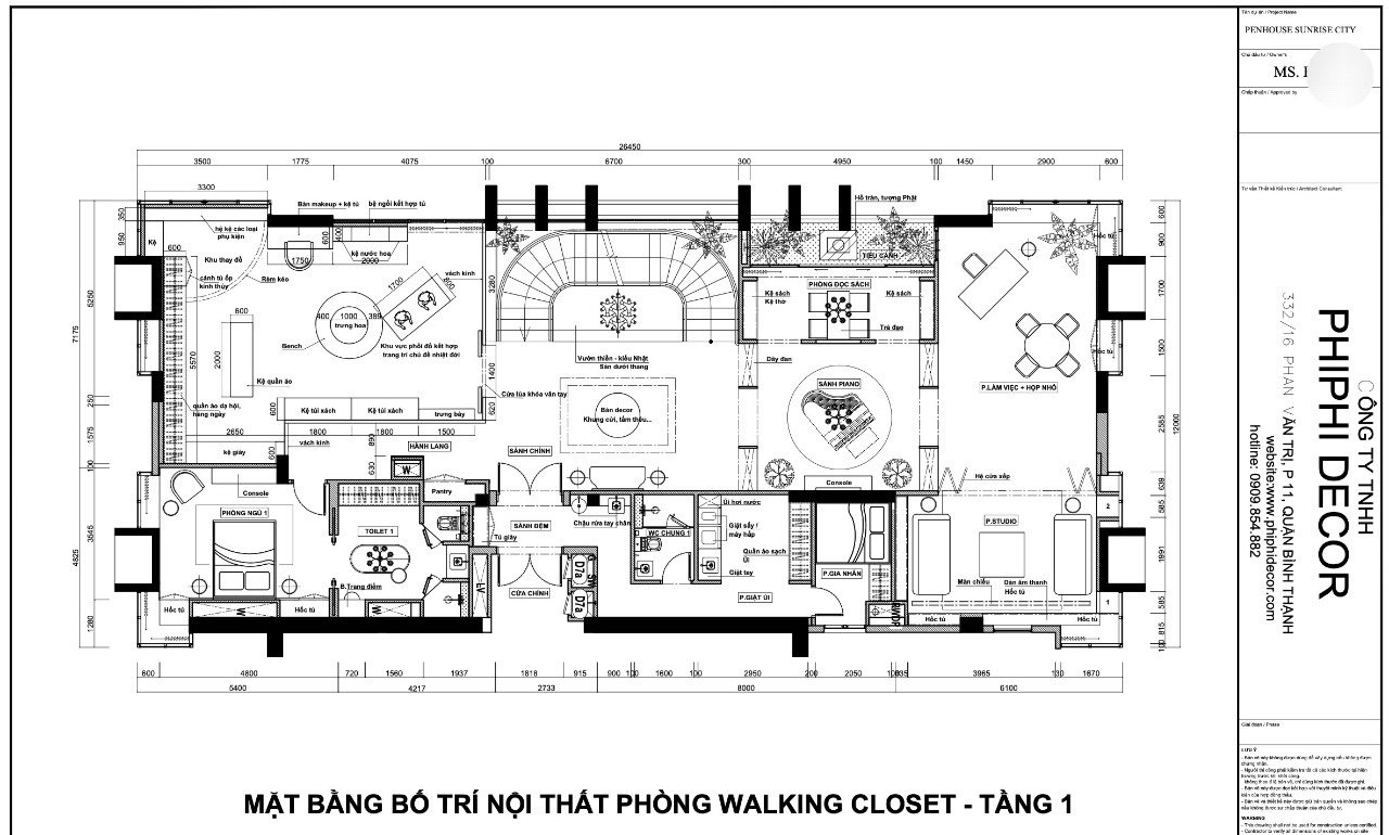 WALKING CLOSET M HẢI PENTHOUSE